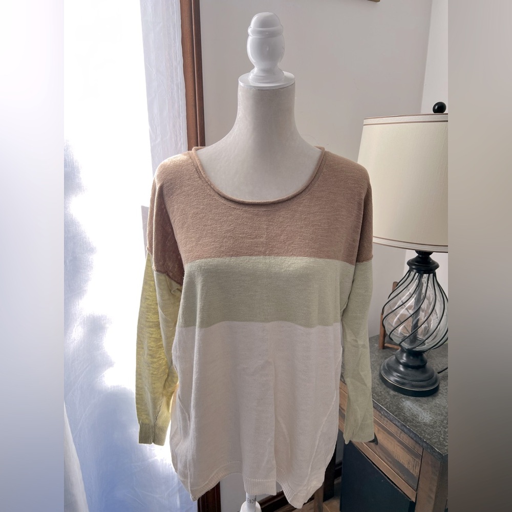 Madewell color block sweater